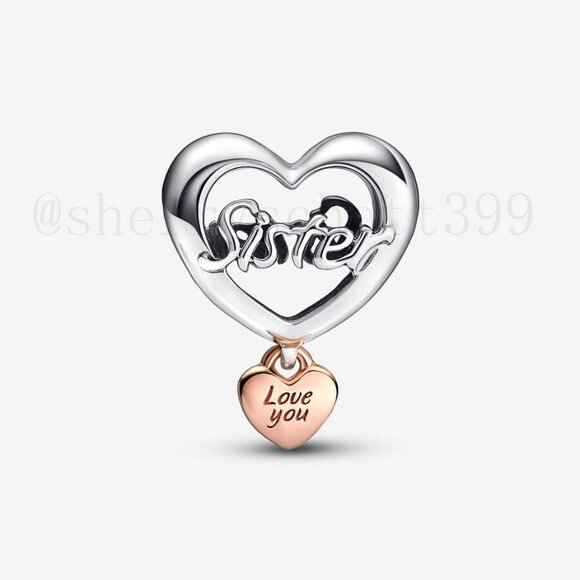 Pandora Love You Sister Heart Charm - Picture 2 of 3